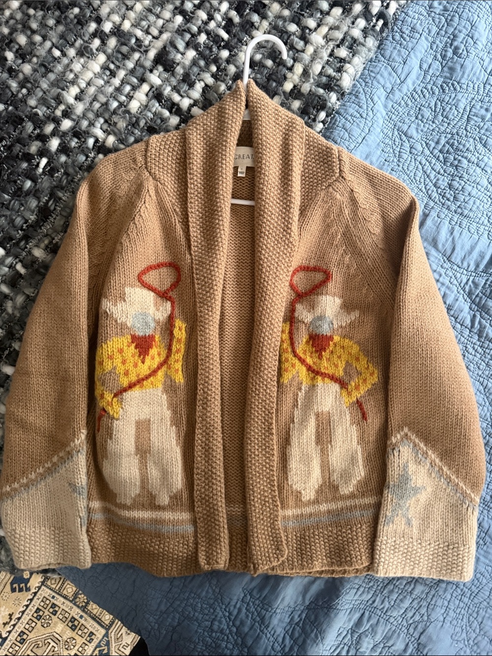 THE GREAT. Cowboy lodge Chunky Knit Cardigan